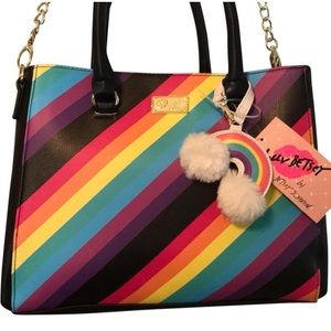 Betsey Johnson Rainbow 🌈 Satchel NWT